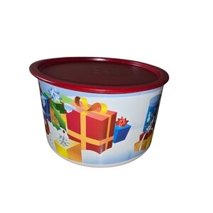 Tupperware Presents in the Snow Canister